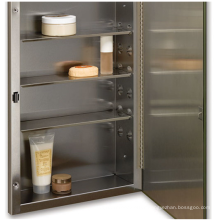 S-Cube 16"x26" Recess Mount Steel Shelves Medicine Cabinet